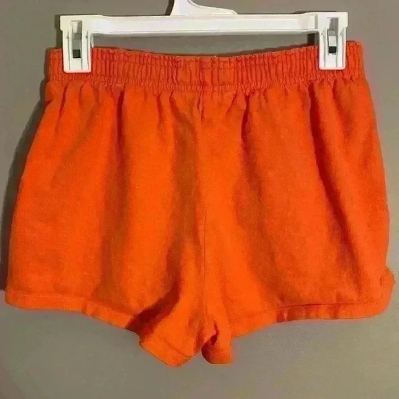 Champion Poppy orange cotton short shorts elastic waist size M - Picture 3 of 4